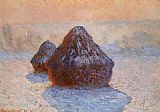 Grainstacks_ White Frost Effect by Claude Monet